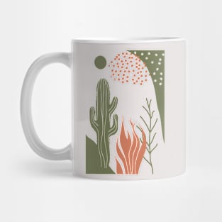 Abstract Cactus Art - Boho Style Mug